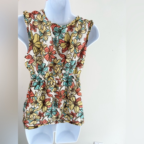 Hollister Women's Y2K Tank Top 2000s Floral print Sleeveless Size Medium - Picture 7 of 11